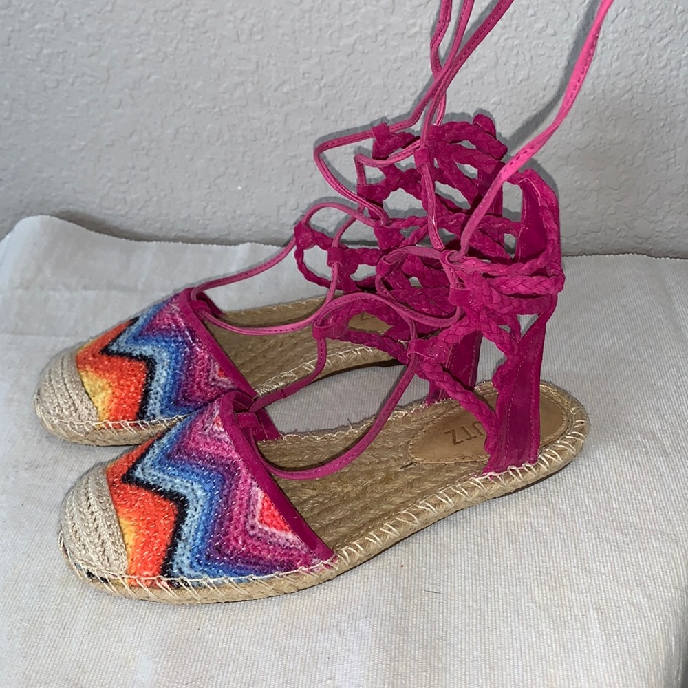 Like New, Schutz Espadrille Gladiator Sandal. Sz. 5